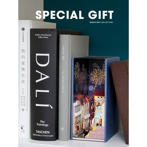 3D Mini Landscape Miniature House Water City Diary Hot Air Balloon Handmade DIY Toys For Children Girls Christmas Gift Art Home