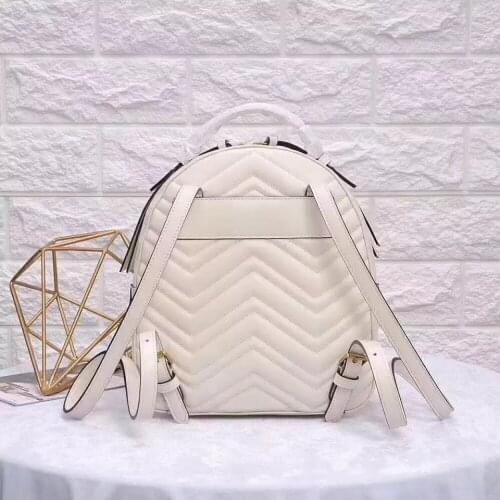 Famous brand design leather fashion womens Leather Backpack classic large capacity travel bag daily Backpack