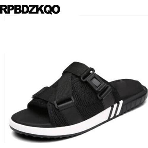 Outdoor Summer Sneakers Famous Brand Designer Shoes Men High Quality Size 47 Slippers Slides Sport Sandals Roman 46 Mesh Black