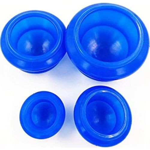 4 PCS Silicone Massage Cups Anticellulite Cups Set Vacuum Cupping Set Massageador Facial Massage Cups Chinese Suction Cups Relax