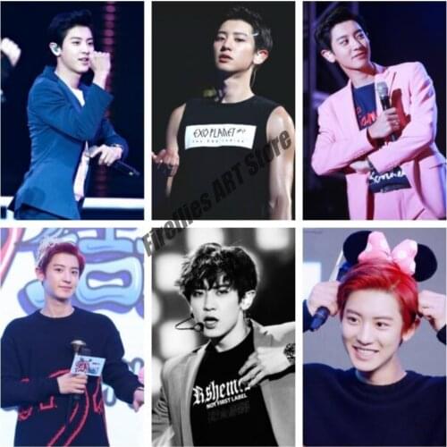 Wall Art Canvas Painting Park Chanyeol EXO Posters and Prints Korean Star Singer Home Decoration Pictures Living Room Decor