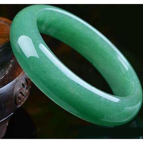 Genuine Natural Green Jade Bangle Jewelry Fine Jadeite Bracelet Jewelry Accessories Amulet Men Women Lucky Gift High Quality