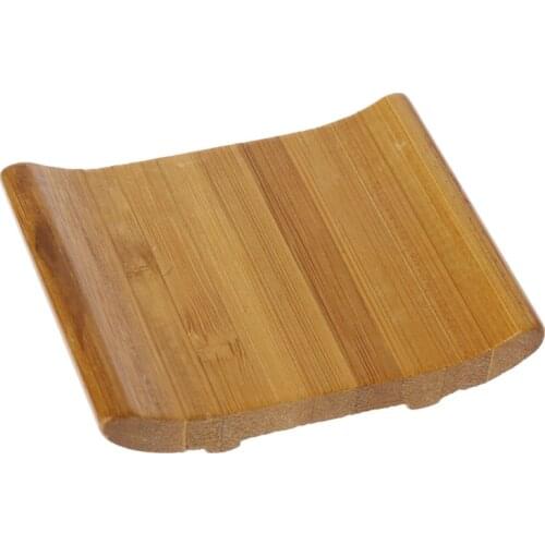 2021 New Natural Bamboo Soap Holder Dish Bathroom Shower Plate Stand Storage Box Rack