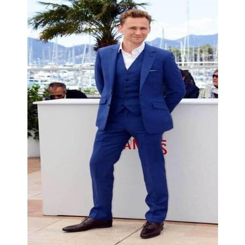 2017 New Arrival Designs navy Blue Men Suit Groom Wedding Suits Slim Fit 3 Piece Tuxedo Prom Suits Custom Blazer Terno Masculino