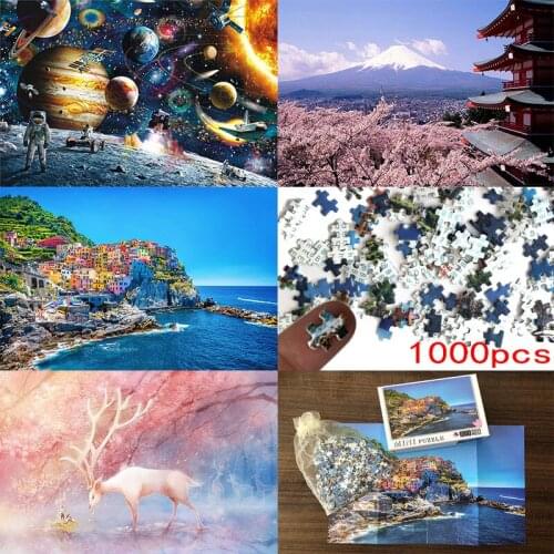 Adult puzzle 1000pcs landscape picture educational toy children toy gift DIY hell difficulty puzzle