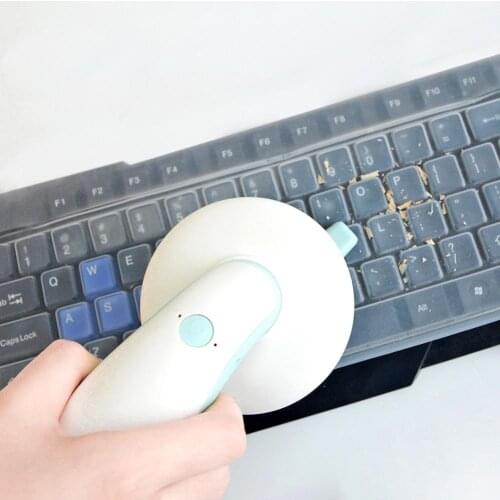 Portable Mini Wireless Rechargeable Car Home Desk Vacuum Cleaner Dust Collector Pocket Size And Adorable Appearance ABS