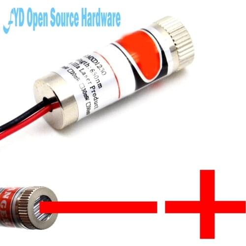 1pcs 5MW red cross line laser industrial laser modules