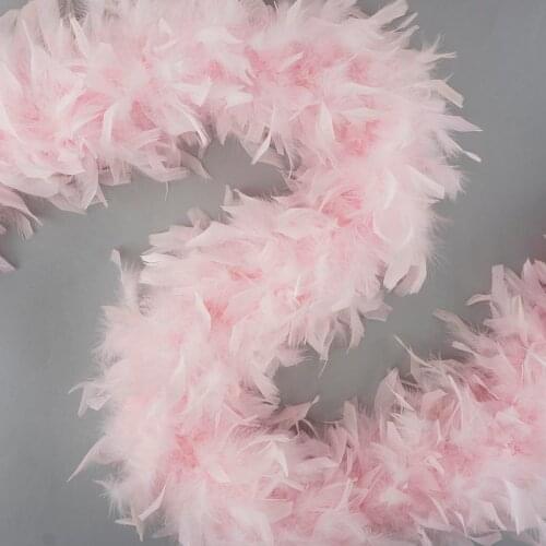 Pink Turkey Marabou Feather Boa 2 Meter Wedding Dress Clothing Scarf 60 Grams Dyed Diy Costume Party Accessories