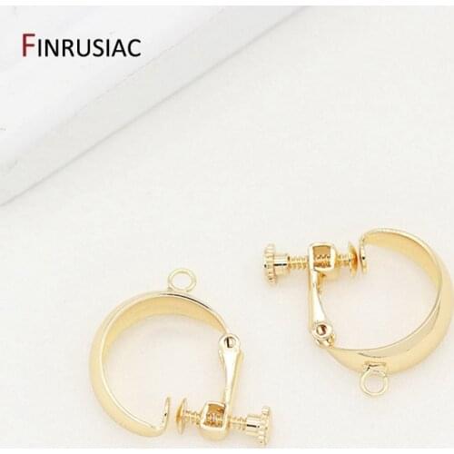 Without pierced ear clips earring hooks DIY jewelry finding accessories, 3 types no pierced earrings hook components
