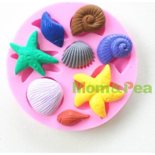 Mom&Pea 0643 Free Shipping Snail & Shell Shaped Silicone Mold Cake Decoration Fondant Cake 3D Mold