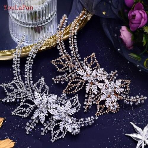 TOPQUEEN HP254 Chinese Bridal Hair Accessories Wedding Headpieces Bridal Headband Rhinestone Best Selling Bridal Headband Tiara