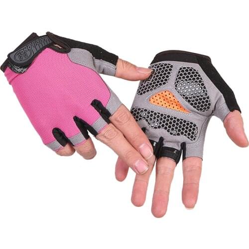 Cycling Anti-slip Anti-sweat Men Women Half Finger Gloves Breathable Anti-shock Sports Gloves Bike Bicycle Gloves