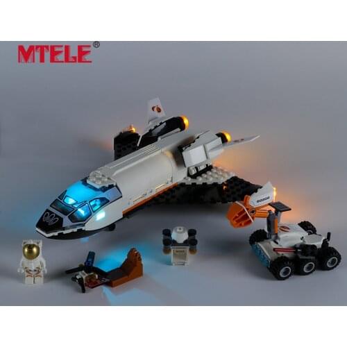 MTELE Brand LED Light Up Kit For CITY Series Mar s Research Shuttle Toys Lighting Set Compatible With 60226