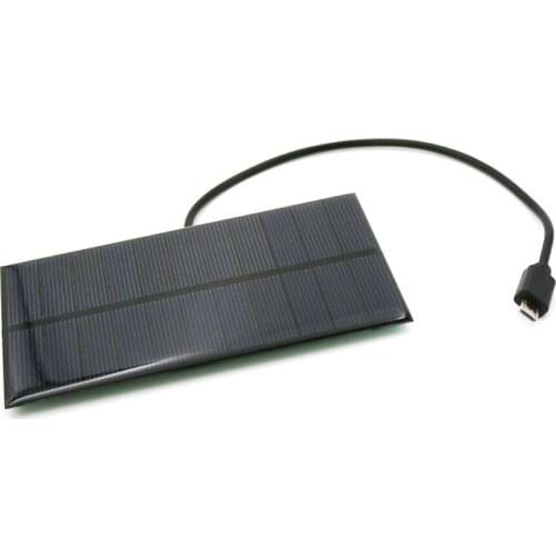 Solar Battery Charger 1.65W 5.5V Output USB Micro Android Micro USB port 5V 300mA Charge Regulators Solar Panel