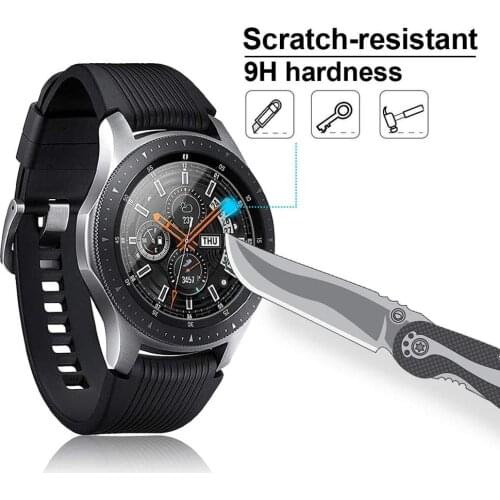 1/3/5/6 pcs for Samsung Galaxy Watch 42mm 46mm Tempered Glass Screen Protector Protective Film Guard Anti Explosion Anti-shatter