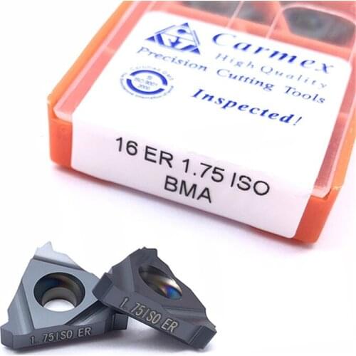 16ER 0.50/0.75/1.0/1.25/1.50/1.75/2.0/2.5ISO BMA carbide thread turning tool CNC lathe tools threaded cutter