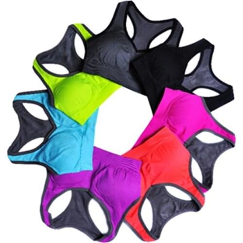 2017 7 Colors Professional sports bra Top Athletic Running Yoga Exercise Gym Fitness Women Padded Vest