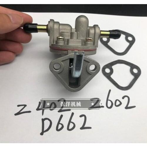 Free shipping for Kubota Z402 Z602 D662 engine hand oil pump manual fuel pump suitable for tractors digger