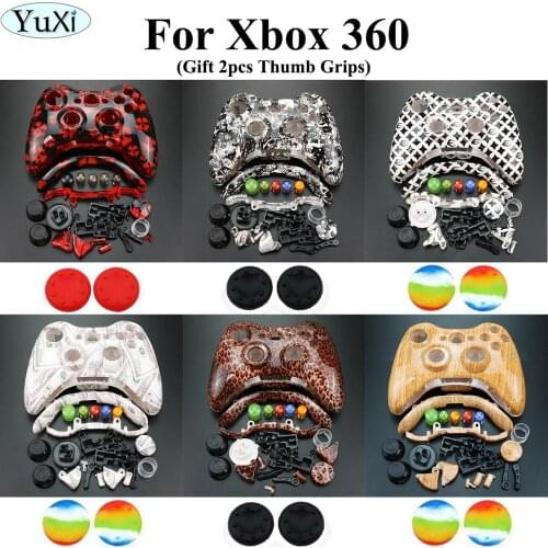YuXi Wireless Game Controller Hard Case For XBox 360 Gamepad Protective Shell Cover Full Set With Buttons Analog Stick