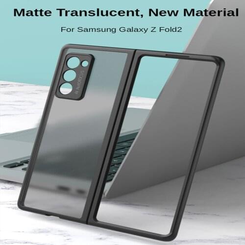 For Samsung Galaxy Z Fold2 Case Matte TPU Samsung W21 Cover Solid Color For Galaxy Z Fold 2 Case Anti Fall Full Protective Funda