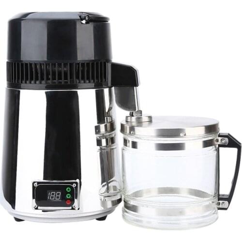 Pure Water Distiller 304 Stainless Steel Distilled Water Machine Dispenser Filter 4L Dental Distillation Purifier 110V 220V