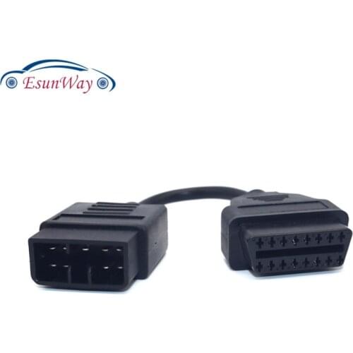 For Subaru 9pin cable OBD1 to obd2 16pin lead diagnostic interface 9 pin OBDII extension cord lead