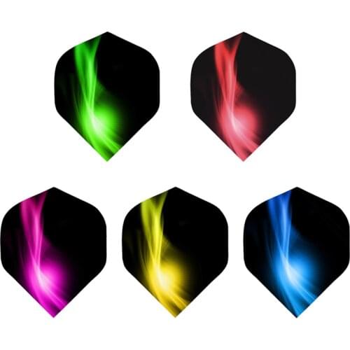 New Darts Flight 15Pcs/5set Professional 2D Dart Flight Color Aurora Tail Dart Accessories Wholesale Dardos Flechette