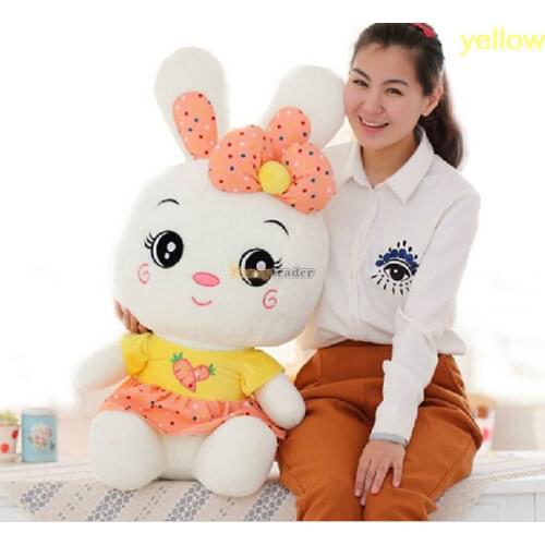 Fancytrader 31'' / 80cm Super Lovely Stuffed Soft Giant Plush Toy Rabbit Bunny, 3 Colors Available, Free Shipping FT50471