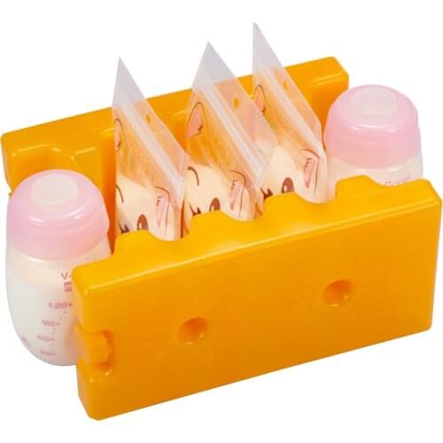 Contoured Shape Ice Packs Breast Milk Bottles Breastmilk Storage Reusable Can Soda Beer Cooler Breast Milk Storage Accessories