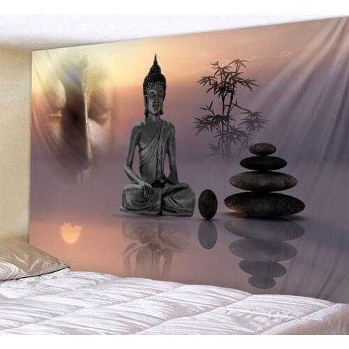 Indian Buddha Meditation Tapestry Hippie Bohemian Decoration Mandala Sheets Yoga Mat Psychedelic Scene Home Art Deco