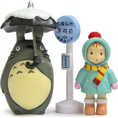 Hot ! NEW 4pcs/set 2cm-10cm mini My Neighbor Totoro Tonari no Totoro action figure toy Christmas gift