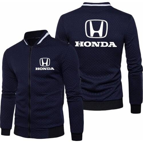 2021 New Mens Spring Autumn Honda Jacket Long Sleeve Fashion Sportswear Casual Zipper Hoody Male Sweatshirts