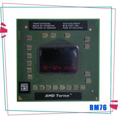 AMD Turion 64 X2 Mobile technology RM-76 RM 76 RM76 2.3 GHz Dual-Core Dual-Thread CPU Processor TMRM76DAM22GG Socket S1