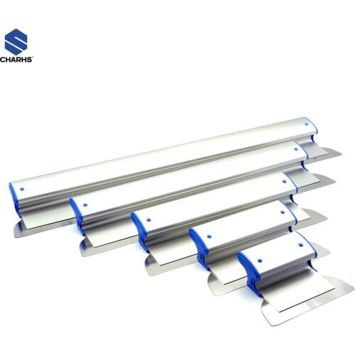 Drywall Skimming spatulas Blade 5 Set 7"10"16"24"32" Blades Extruded Aluminum Stainless Steel Construction High-Impact End Caps