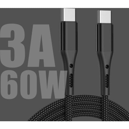 USB-C TO USB Type C Fast Charging Cable For Samsung A70 A51 A71 A50 A30 A20 , 3FT 6FT 3A PD Kable QC3.0 4.0 For Xiaomi Mi 10 9 8