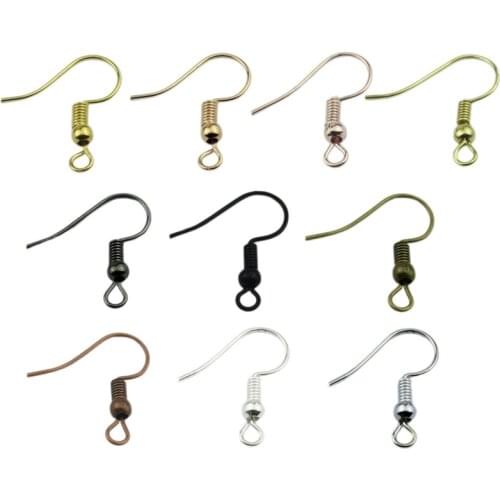 100pcs/lot 20x17mm Earring Findings Earrings Clasps Hooks Fittings DIY Jewelry Making Alloy Hook Earring Accessories