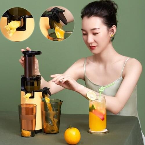 130W Electric Slow Juicer Screw Cold Press Extractor Portable Blender Fruit Vegetable Squeezer Orange Juicer Filter-Free 220V