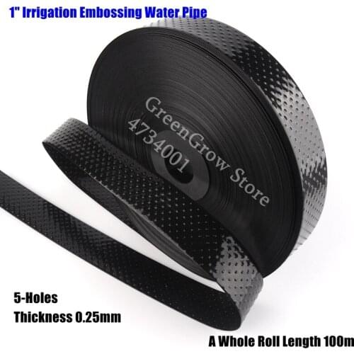 200m 1" Φ28mm Agricultural irrigation Water Tape Embossing Pipe Garden Farm Water Saving Irrigation Lawn Spray Watering Hose
