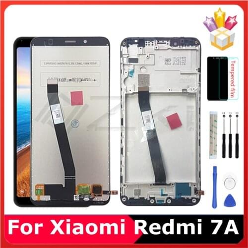 5.45" For Xiaomi Redmi 7A LCD Display Touch Screen Digitizer Assembly With Frame MZB7995IN M1903C3EG Replacement Repair Parts
