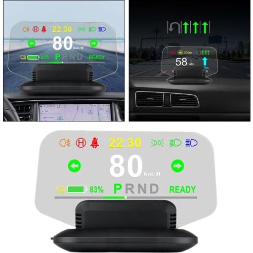 Car HUD Parts Decoration Outdoor Personal Car for Tesla Model 3 Head Up Display Overspeed Warning System