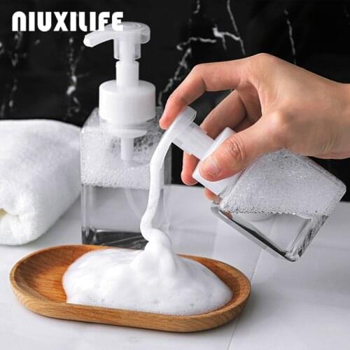250/400ml Foaming Bottle Bathroom Portable Soap Dispensers Liquid Soap Shampoo Pump Bottles Bathroom Accessories