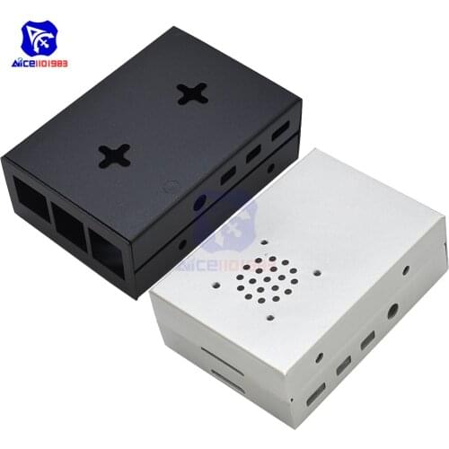 Diymore Raspberry Pi 4 Model B Case CNC Aluminum Case Ultra-thin Metal Shell for Raspberry Pi 4 Model B