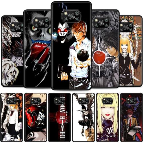 Death Note Cell Phone Case for XiaoMi Poco X3 NFC M3 F1 F3 Mi 10T 9T Note 10 10T Pro A2 Lite 5G 11 9 SE CC9 Cover