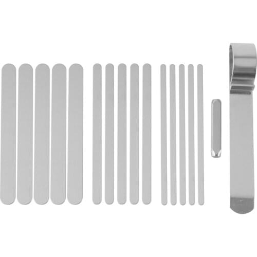 17Pcs Bracelet Bending Rod Kit, Cuff Bracelet Blank with Bracelet Bending and Stamp, for DIY Bracelet Stamping Making