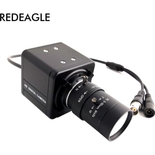 REDEAGLE Industrial 5-50mm Long Focal Length Manual Varifocal Zoom CS Mount Metal Case 1200TVL CCTV BOX Analog Security Camera