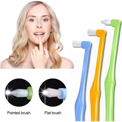 Interdental Brush Orthodontic Toothbrush Small Head Soft Correction Teeth Brace Clean Wisdom Toothbrush Dental Floss Hygiene