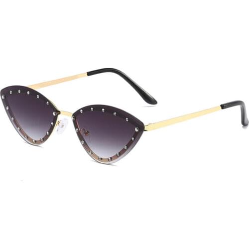 Retro Designer Little Cat Eye Sun Glasses Cat Eye Men Sunglasses Full Frame Glasses Driver Goggles