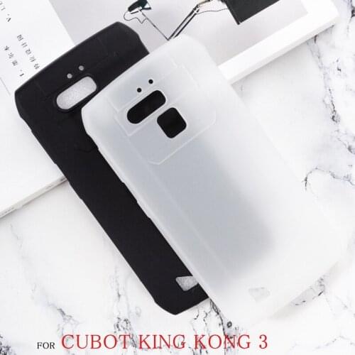 Soft TPU Case For Cubot King Kong 3 Coque Premium Phone Case Pure Black Transparent Silicone Cover Funda Capas 5.5 Inches