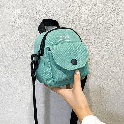 New Women Leisure Shoulder Bag Girls Mini Crossbody Bag Current Canvas Handbags Multifunction Tote Ladies Cell Phone Keys Purses