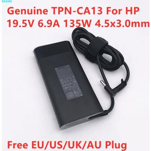Genuine TPN-DA11 19.5v 6.9A 135W AC Power Supply Adapter TPN-CA13 L15534-001 For HP PAVILION 15-BC400UR Gaming Laptop Charger